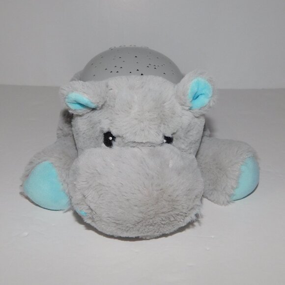 Cloud B Plush Gray Hippo Hippopotamus Twilight Buddies Night Light Up Baby - Picture 1 of 7